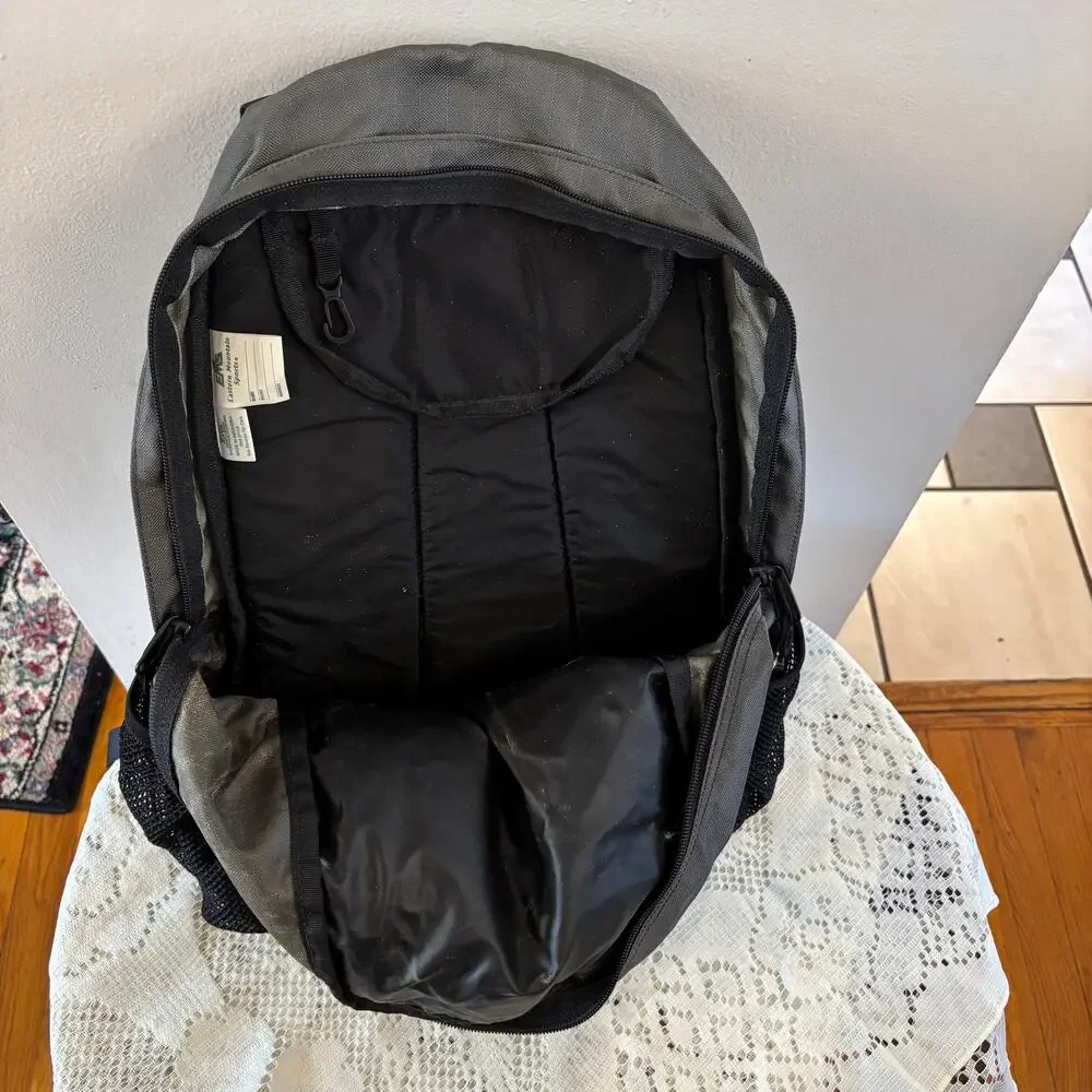 Eastern Mountain Sports Gray & Black Daypack Backpack